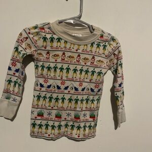 Hanna Andersson ELF pajamas‎ top only 2t